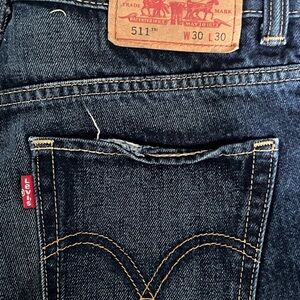 Levi's Blue Slim Jeans with Classic Stitching 511